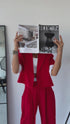 "MAJORY 74" set - jacket + pants - RED